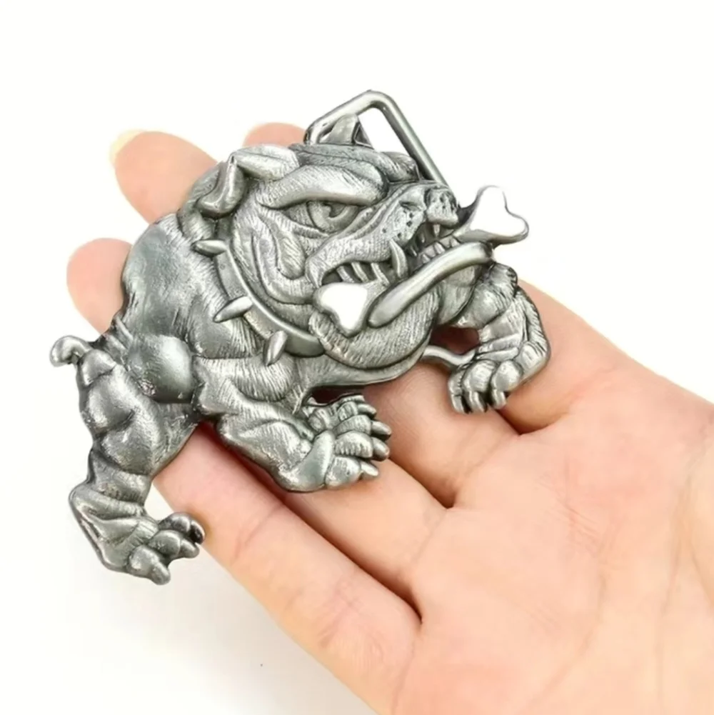 New men's bulldog belt buckle